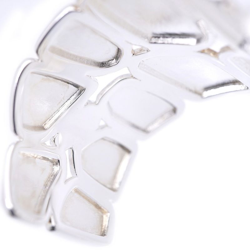 Hermes Niloticus Eclat Silver 925 Bangle Bracelet Accessory 1724 — view 5