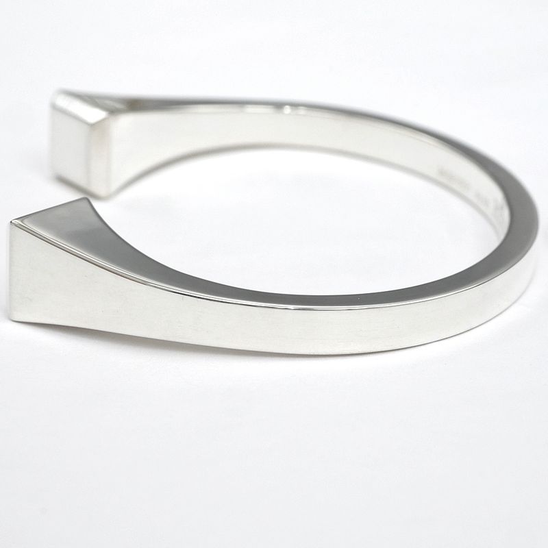 Hermes Bracelet Bangle Cour De Forge LG AG 925 SV Silver Jewelry — view 5