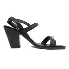 Hermes Sandals Eveless BK 37 1 2 Leather Ankle Strap — view 2