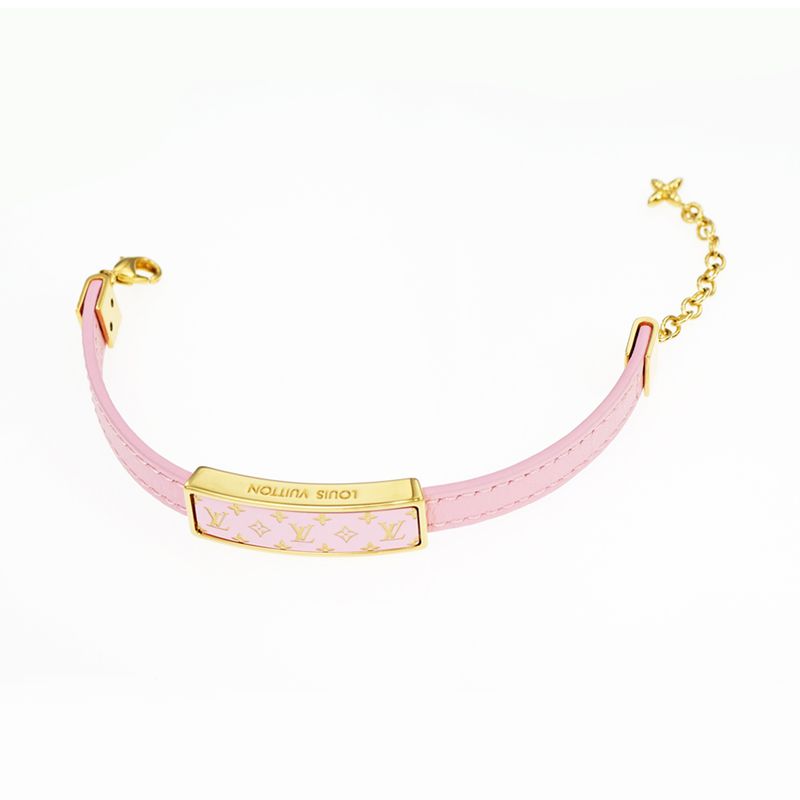 Louis Vuitton Bracelet Nanogram Enamel M8803 Z Pink Gdhardware Accessorie — view 7