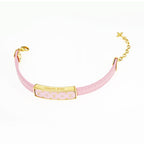 Louis Vuitton Bracelet Nanogram Enamel M8803 Z Pink Gdhardware Accessorie — view 7