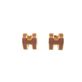 Hermes Pop Mini Metal New Gold Earrings
