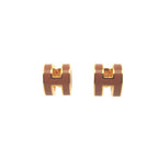 Hermes Pop Mini Metal New Gold Earrings