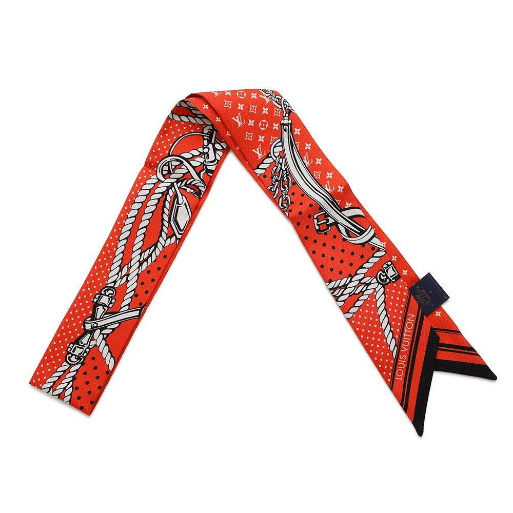 Louis Vuitton Scarf Bandeau BB Sarah Bandana Silk Vermilion