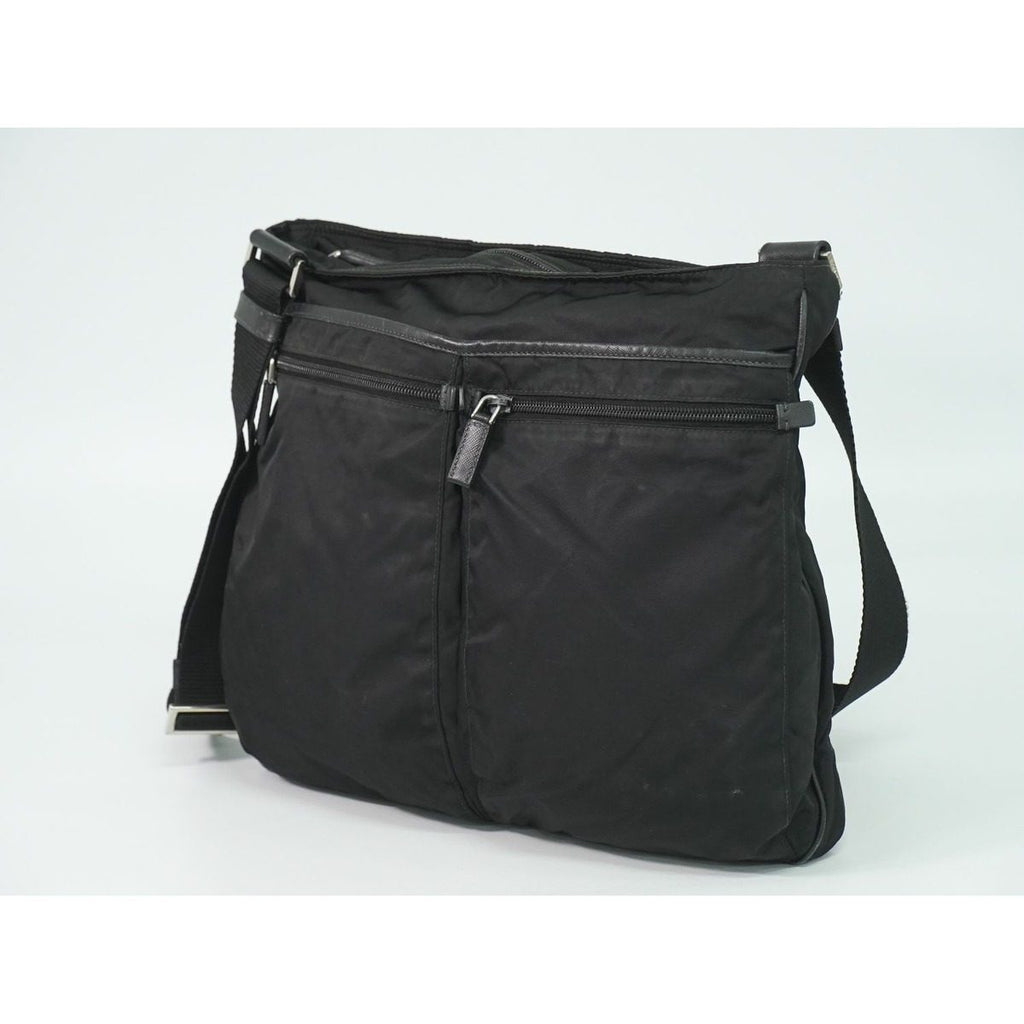 Prada Tessuto Shoulder Bag Pochette Nylon Black — view 2