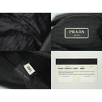 Prada Tessuto Shoulder Bag Pochette Nylon Black — view 9
