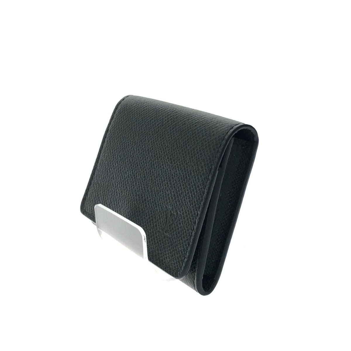 Louis Vuitton Business Card Holder Taiga Envelope Carte de Visite NM Initial — view 2