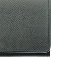 Louis Vuitton Business Card Holder Taiga Envelope Carte de Visite NM Initial — view 4