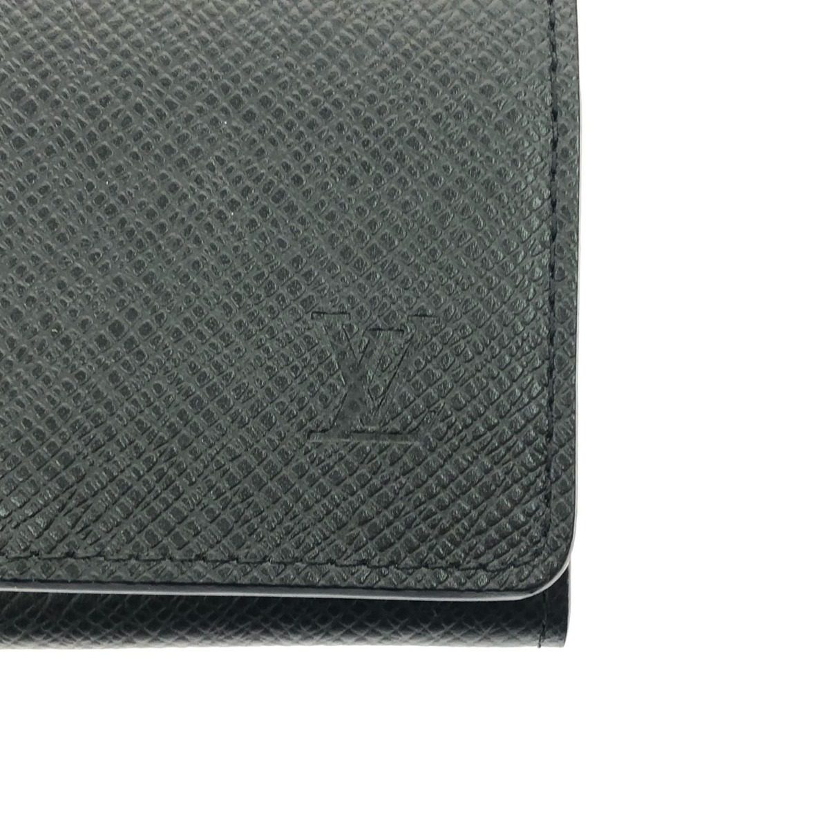 Louis Vuitton Business Card Holder Taiga Envelope Carte de Visite NM Initial — view 4