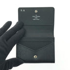 Louis Vuitton Business Card Holder Taiga Envelope Carte de Visite NM Initial — view 5