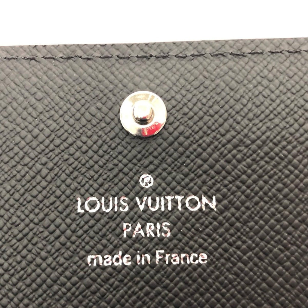 Louis Vuitton Business Card Holder Taiga Envelope Carte de Visite NM Initial — view 6