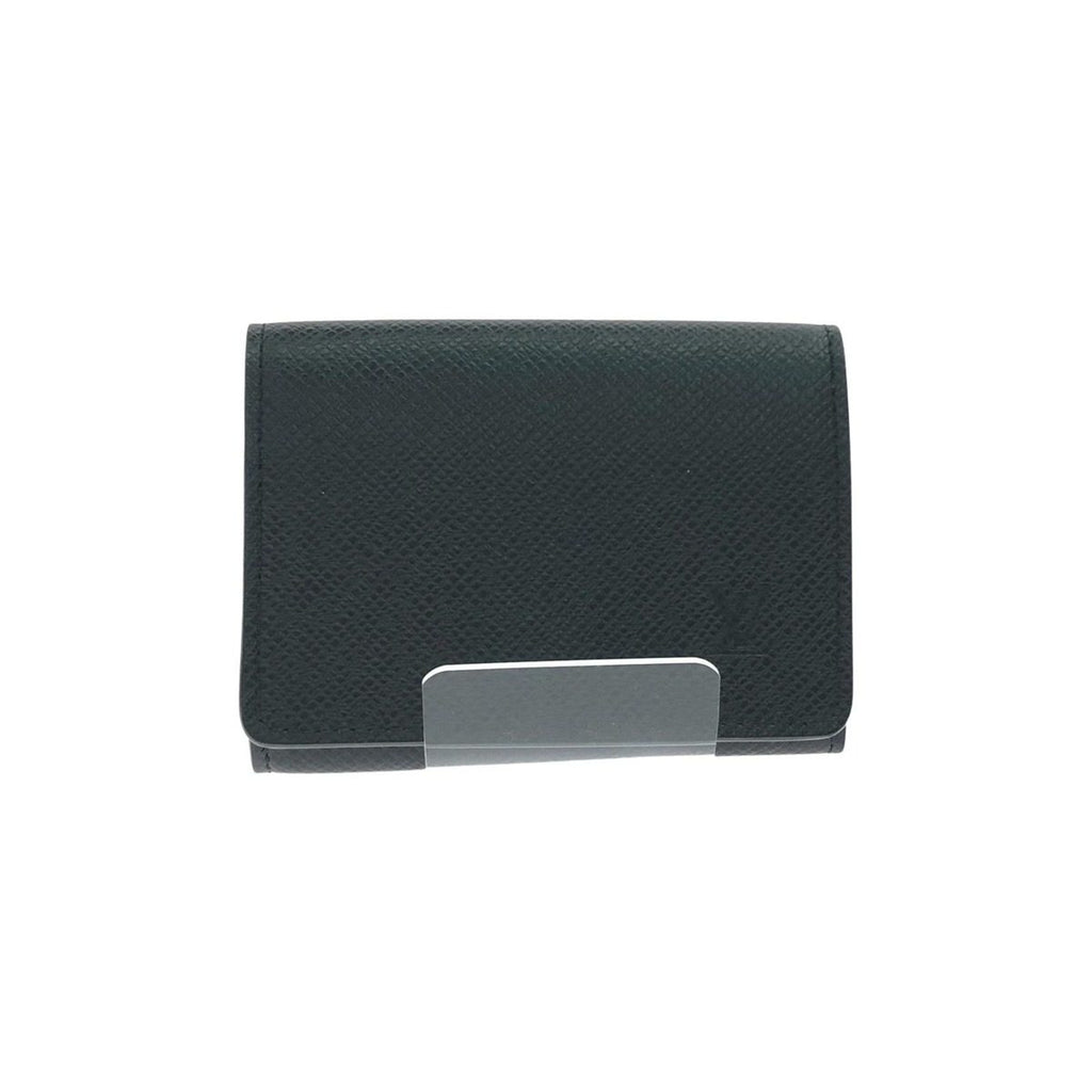 Louis Vuitton Business Card Holder Taiga Envelope Carte de Visite NM Initial