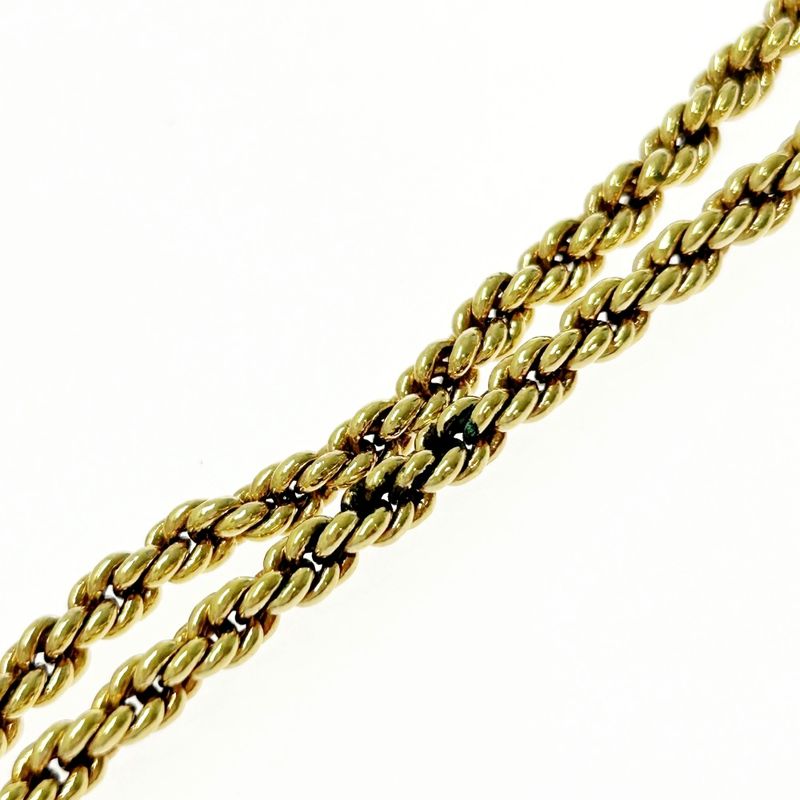 Christian Dior GP CD Logo Long Necklace Women Gold — view 8
