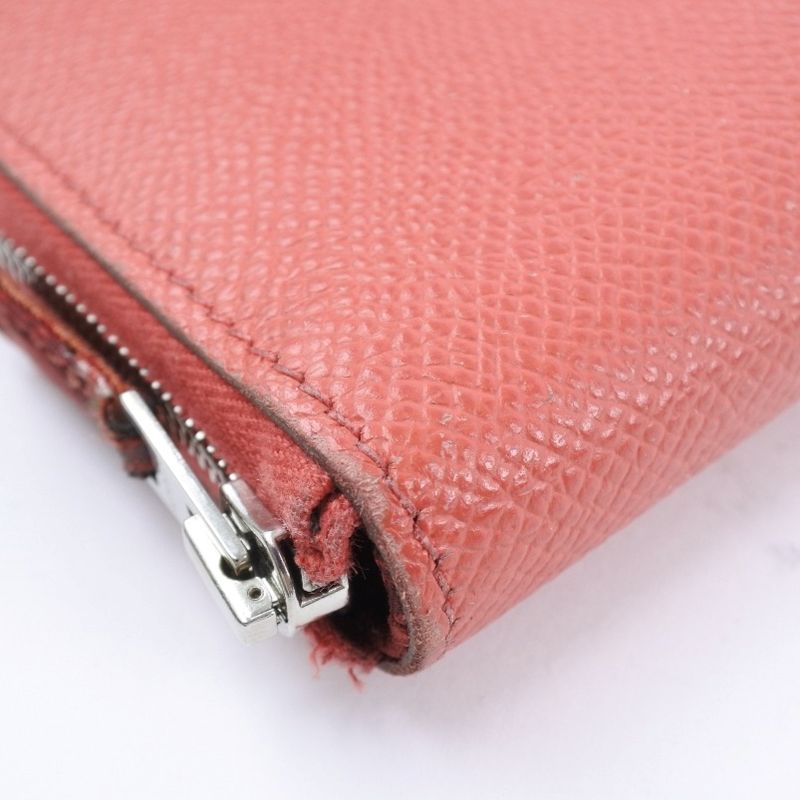 Hermes Azap Silk Inn Long Vaux Epson Rose Jaipur Pink T Wallet — view 5