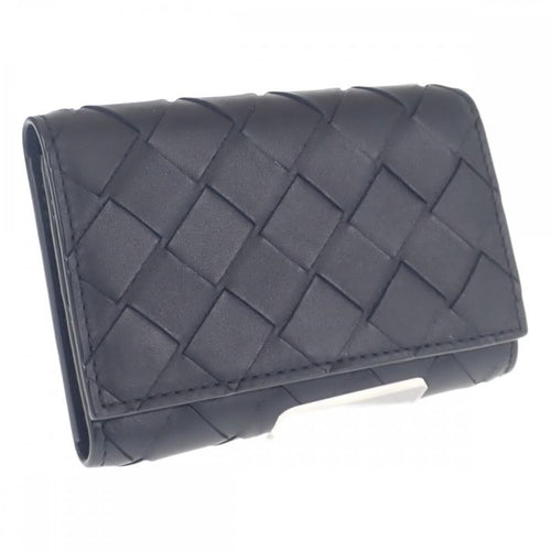 Bottega Veneta key Case Intrecciato Nero Black