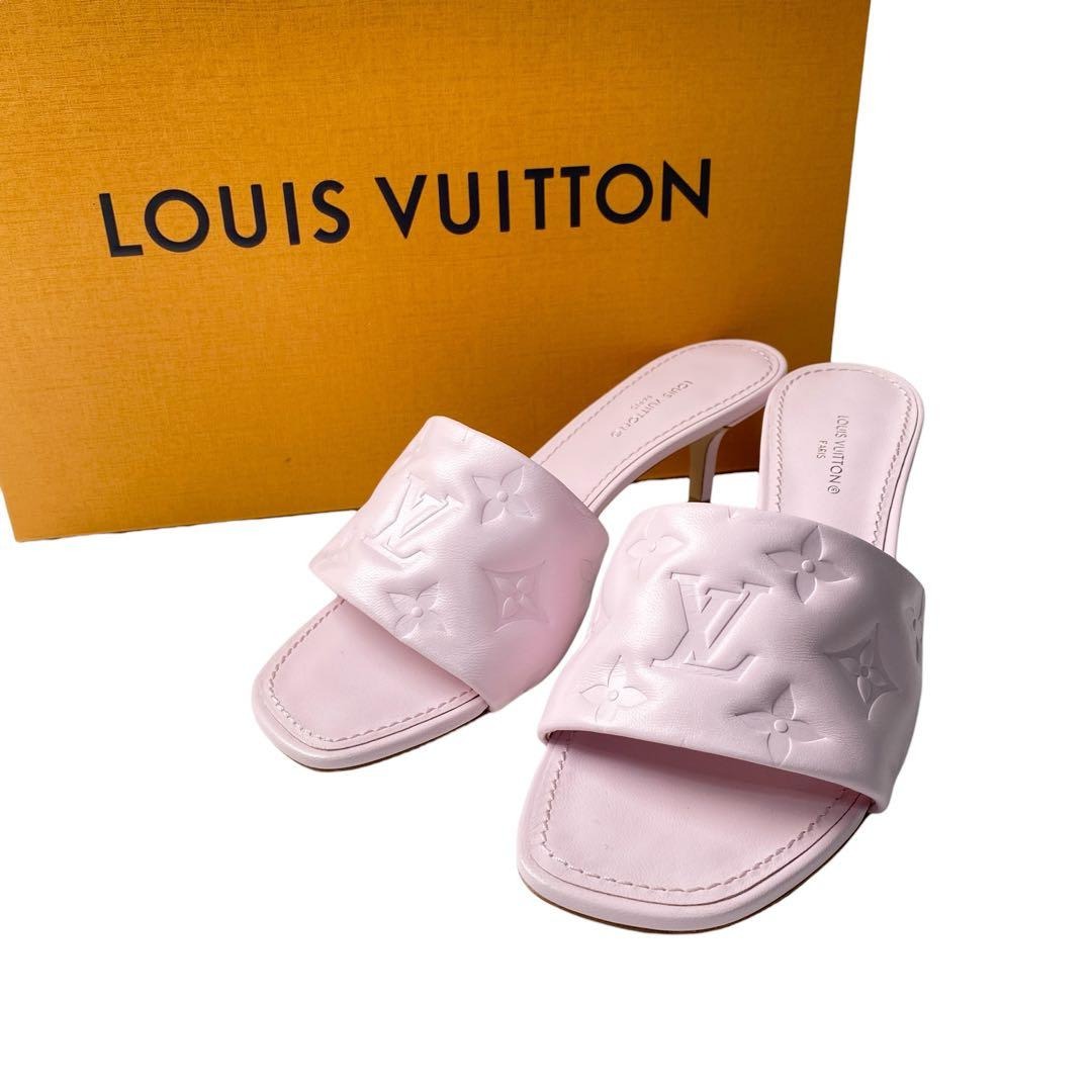 Louis Vuitton Monogram Mule Sandals Pink