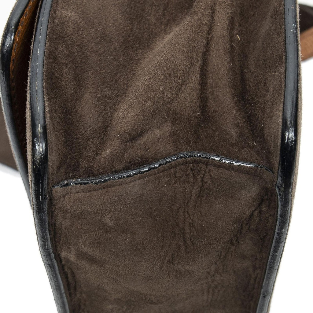 Loewe Vintage Bucket Crossbody Brown Suede Leather — view 8