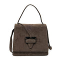 Loewe Vintage Bucket Crossbody Brown Suede Leather