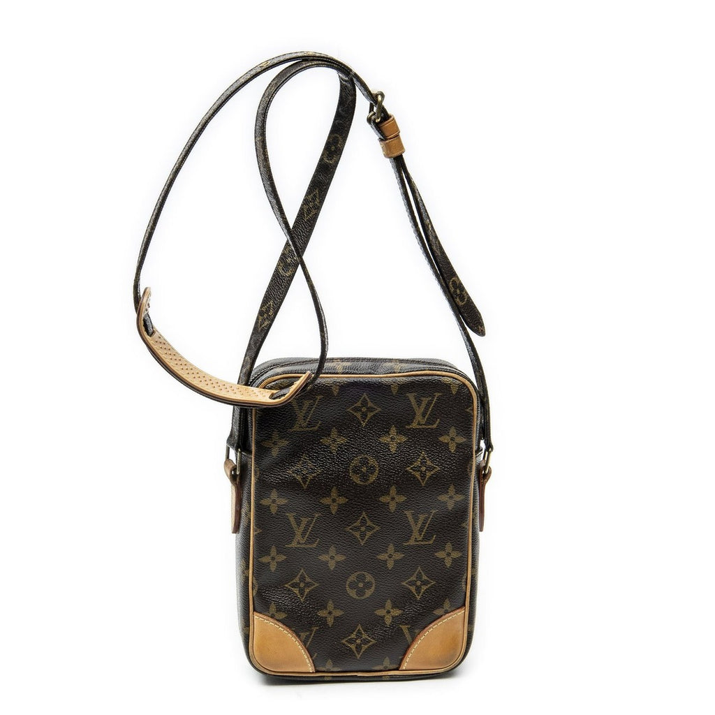 Louis Vuitton Danube Brown Monogram Canvas Shoulder Bag — view 5