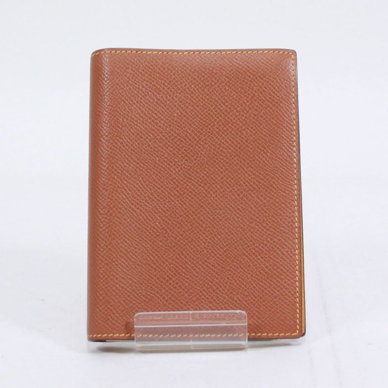 Hermes Agenda GM Leather Yellow And Brown Wallets Accessories Silver