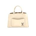 Louis Vuitton Marelle Tote BB Epi Leather Off White Handbag Silver