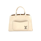 Louis Vuitton Marelle Tote BB Epi Leather Off White Handbag Silver