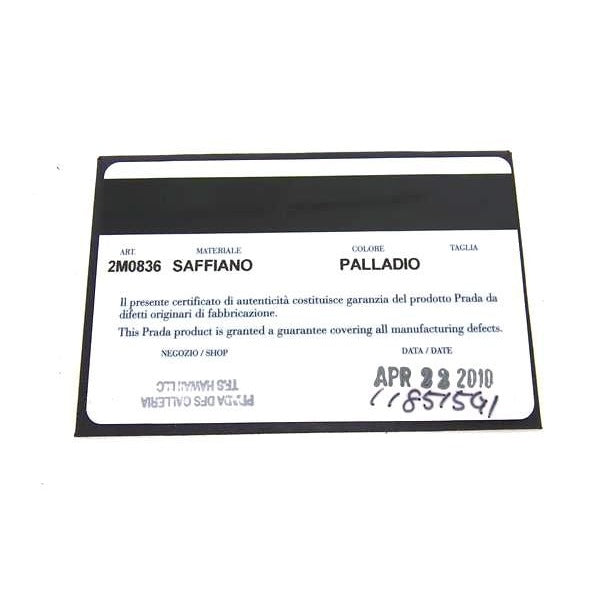 Prada 2 M0836 Saffiano Leather Foldable Long Wallet Billfold Coin Purse — view 7