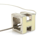 Hermes Necklace H Cube Caged Ash