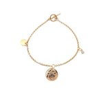 Hermes Exlibris PM 18K Pink Gold And Diamonds Bracelet Diamond Jewelry 0251 — view 2