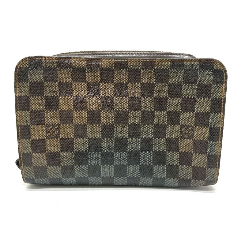 Louis Vuitton Second Bag Saint Damier Canvas Ebene Brown — view 2