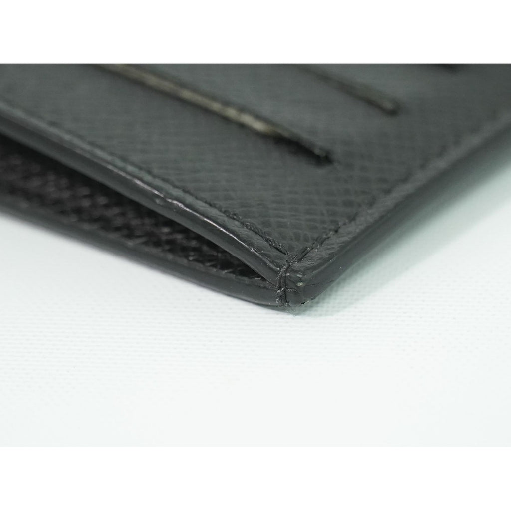 Louis Vuitton LV Coin Card Holder Monogram Eclipse Taiga Leather Noir — view 7