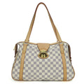 Louis Vuitton Tote Bag Stresa PM Damier Azur Nubuck White Gold Hardware