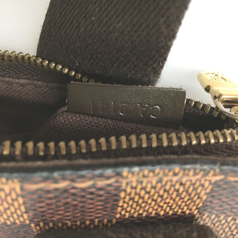 Louis Vuitton Damier Tote Bag Hippopotamus Boule Zipper Damage — view 9