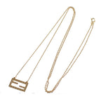 Fendi Necklace Is Gold Metal