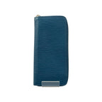 Louis Vuitton Epi Zippy Wallet Vertical Round Zipper Long Blue