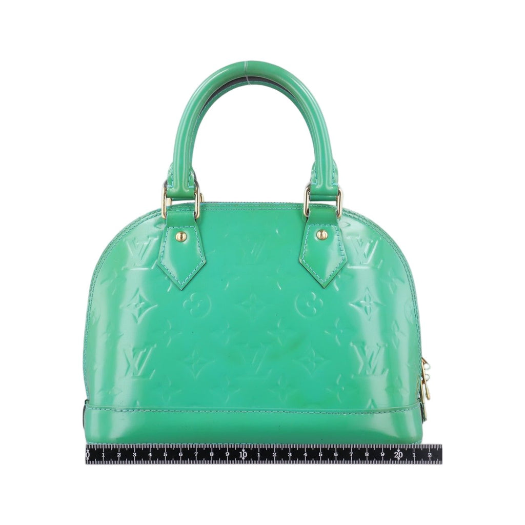 Louis Vuitton Alma BB Blue Lagon Vernis Handbag — view 2