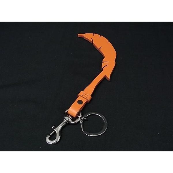 Gucci Leather Feather Key Holder Key Sling Bag Charm Key Orange — view 2