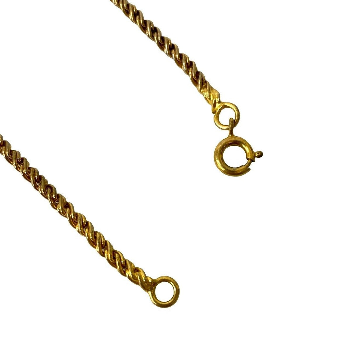 Celine Vintage Star Ball Logo Motif Chain Necklace Pendant Gold — view 4