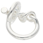 Hermes Croisette Silver Ring 50 10 — view 3
