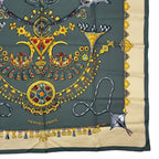Hermes Scarf Carre 90 Parures Des Sables Desert Silk Green — view 4