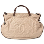 Chanel Tote Bag 2-Way Chain Quilted Stitching