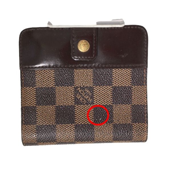 Louis Vuitton Damier Wallet With Zipped Pocket For Cards Compact — view 2