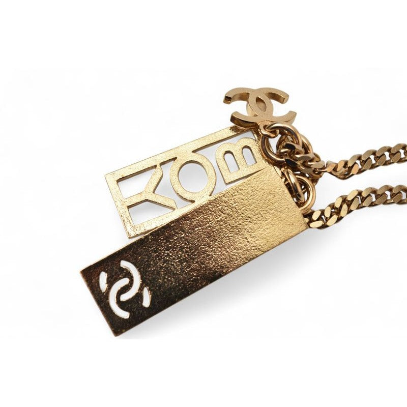 Chanel Long Necklace Pendant BOY Coco CC Tag C22 P — view 6