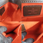 Louis Vuitton Handbag Sariasau Damier Ebene Brown Gold Hardware — view 8
