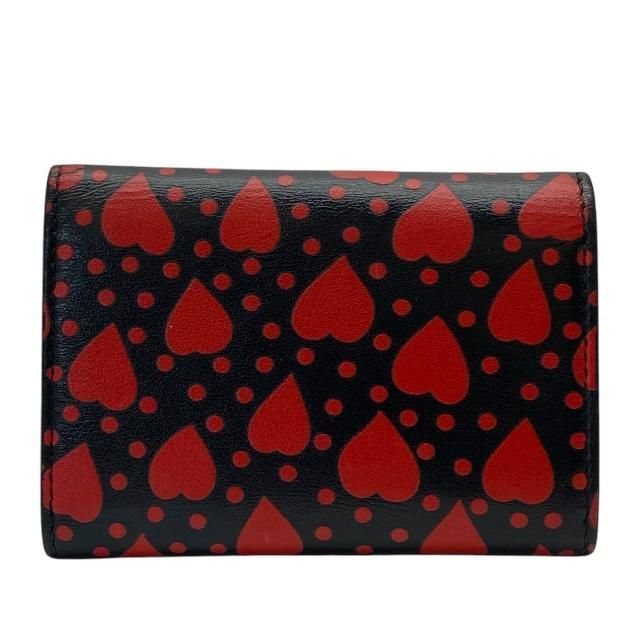 Saint Laurent Paris 6-stack Key Case Hook Compact Heart Motif Allover — view 2