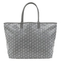 Goyard Tote Saint Louis PM Canvas Din Chevroche Gray Reversible Herringbone