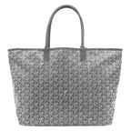 Goyard Tote Saint Louis PM Canvas Din Chevroche Gray Reversible Herringbone