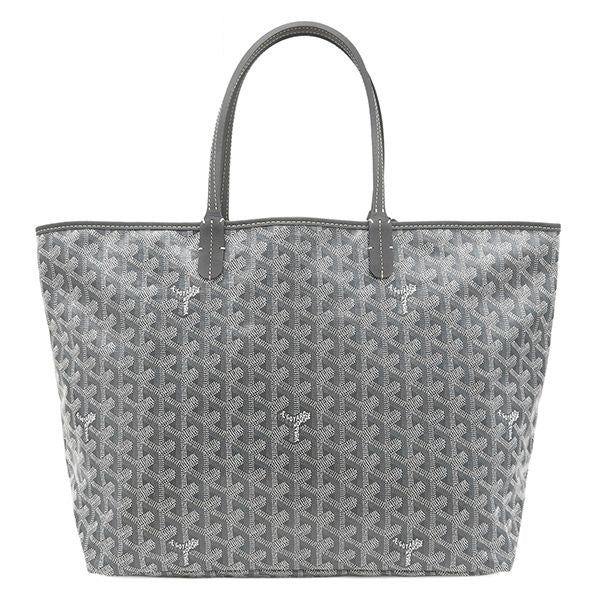 Goyard Tote Saint Louis PM Canvas Din Chevroche Gray Reversible Herringbone