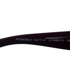 Chanel Faux Pearl CC Logo Sunglasses 56 — view 7