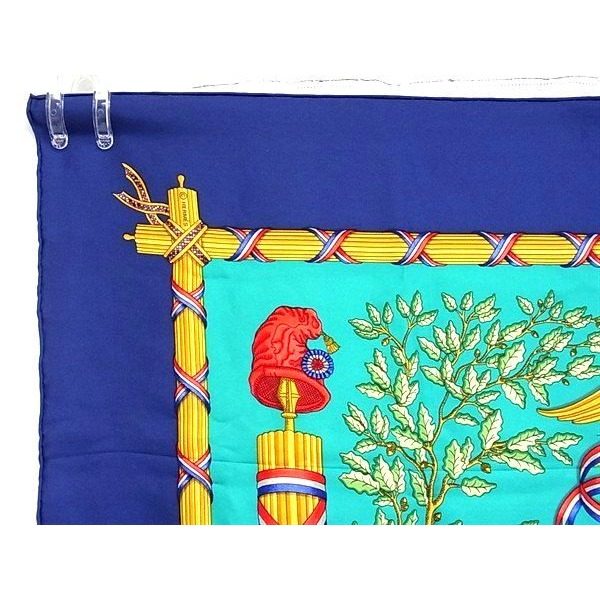 Hermes Liberte Egalite Fraternite Republique Francaise Carre 90 Scarf — view 2